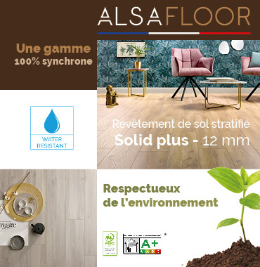 ALSAFLOOR revêtement stratifié Solid Plus 12mm