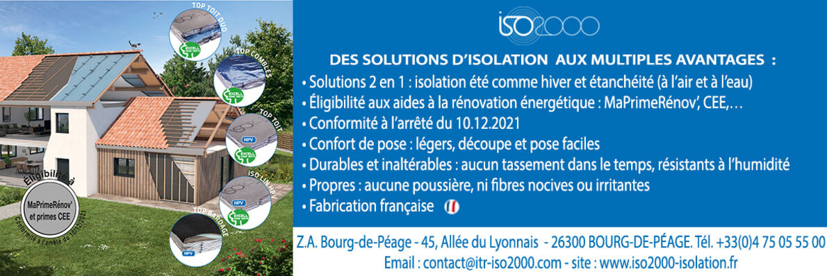 ISO 2000 - Des solutions d'isolation aux multiples avantages