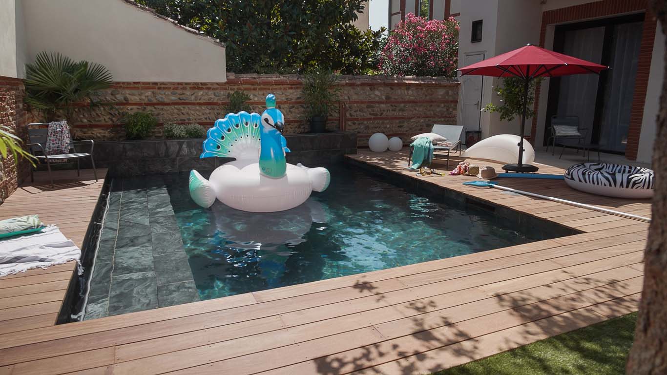 Construire les murs d'une piscine