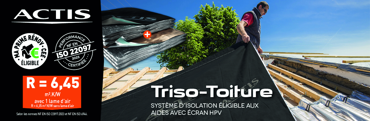 ACTIS 3 CASES H  Triso-toiture 390X1190